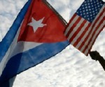 cuban an am erican flags