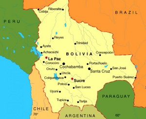 Bolivia Oruro mapa